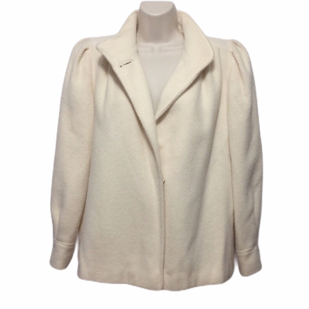 Ashley Scott Vintage Winter White Coat